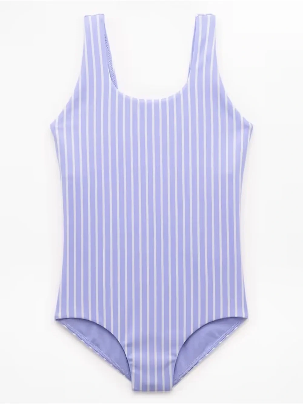 Athleta Girl Cloud Scoop Periwinkle One-Piece in “La Mar Stripe” – Size XXL/16